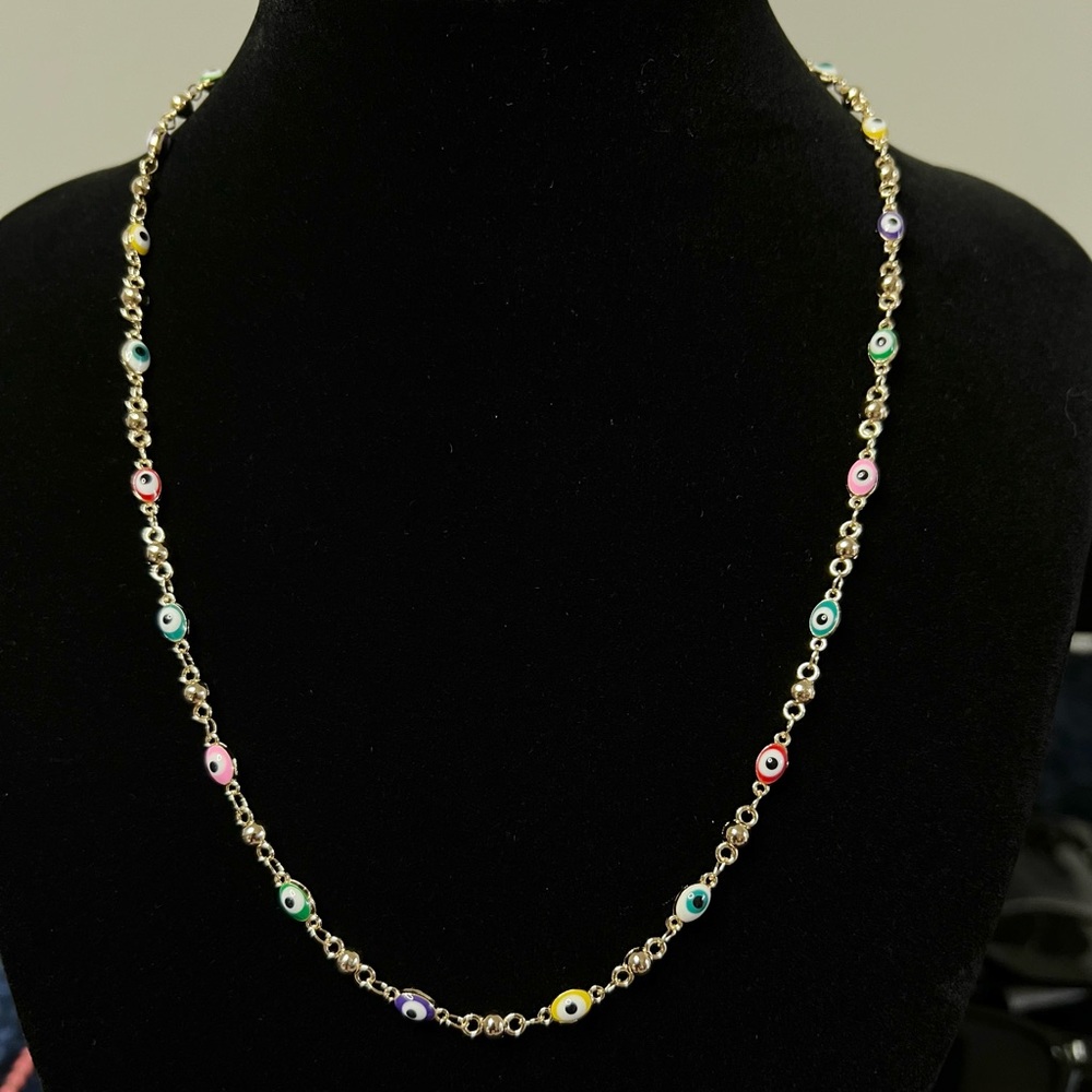 Evil Eye Necklace, bracelet, & Earrings set